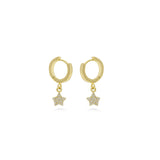 Mini Star Diamond Earrings