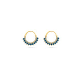 Diamond Hoop Earrings in 18k Gold