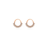 Diamond Hoop Earrings in 18k Gold