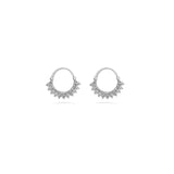 Diamond Hoop Earrings in 18k Gold