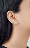 Moon Phases Earring in 18k Yellow Gold