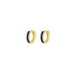 Enamel Hoop Earrings