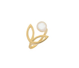 Mermaid Tail open cuff ring in 18K Yellow Gold